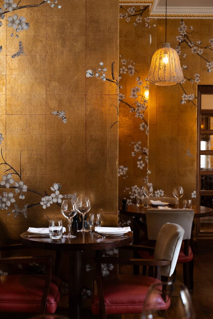 wall decorated and light